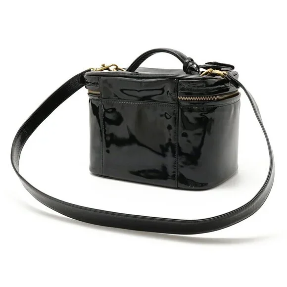 CHANEL Black Leather Logo Pouch - Picture 3 of 10